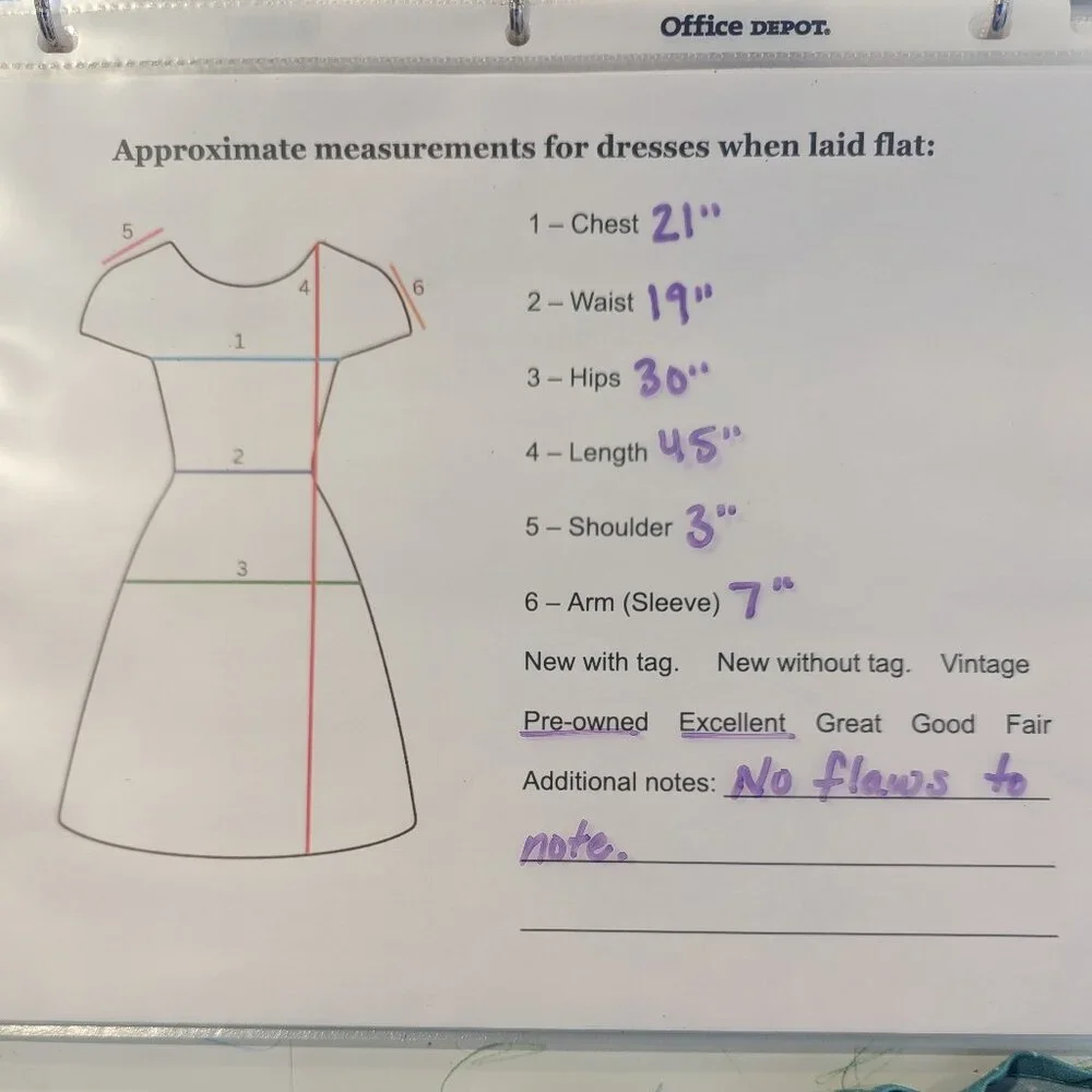 ESHAKTI Wayward Fancies Ombre Star Print Dress 1X-18W Crepe Pleated Empire Waist - Picture 11 of 11